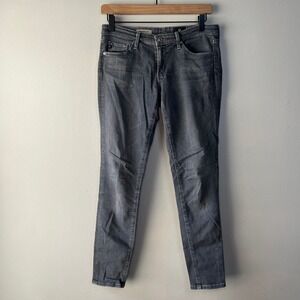 AG Adriano Goldschmied Womens Skinny Jeans in Washed Gray